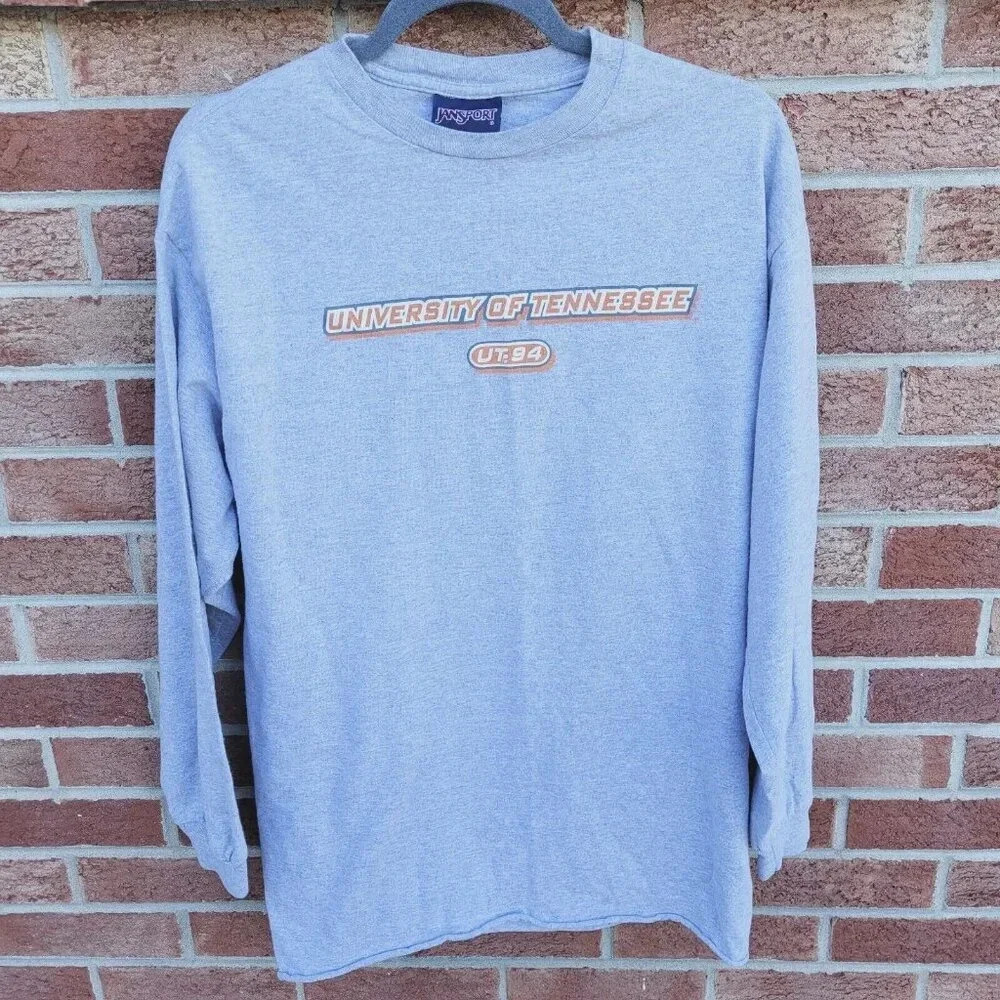 Vintage Jansport Long Sleeve Tee Men's Size Large University of Tennessee